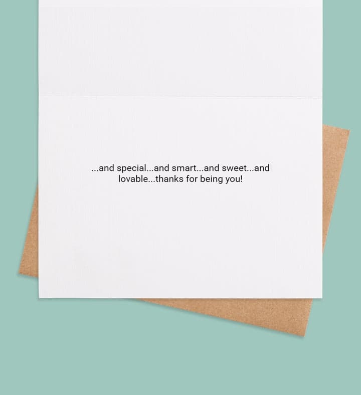 You Are Simply The Best Kid inside view