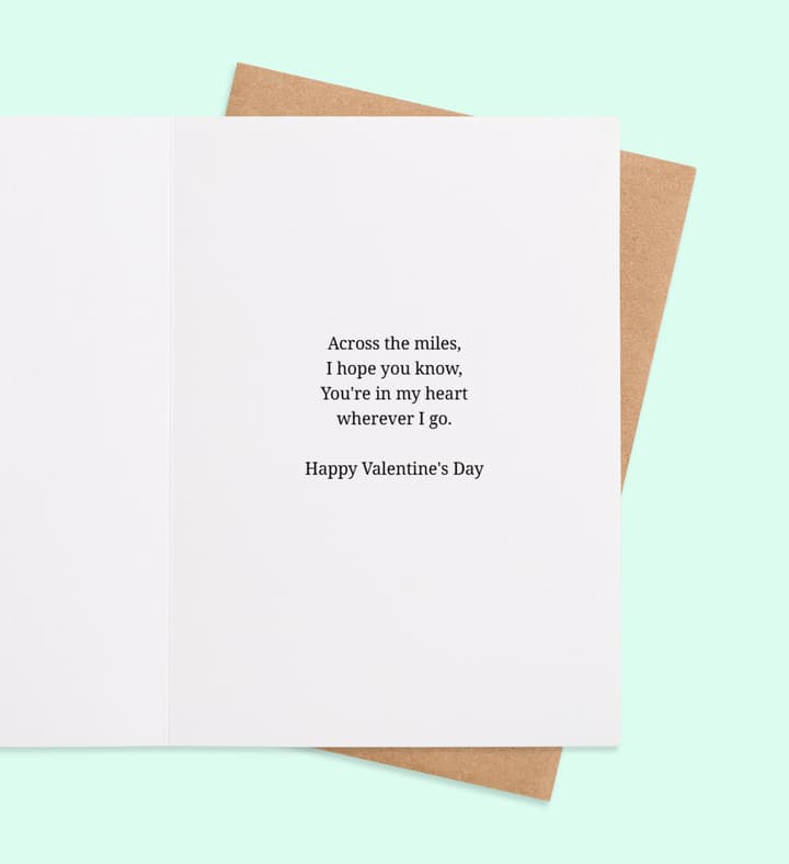 Hearts Across the Miles  inside view