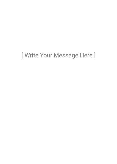 Preview of inside card message