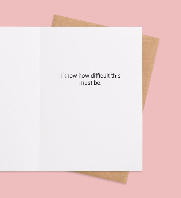 Heartfelt Apology Greeting Card inside view