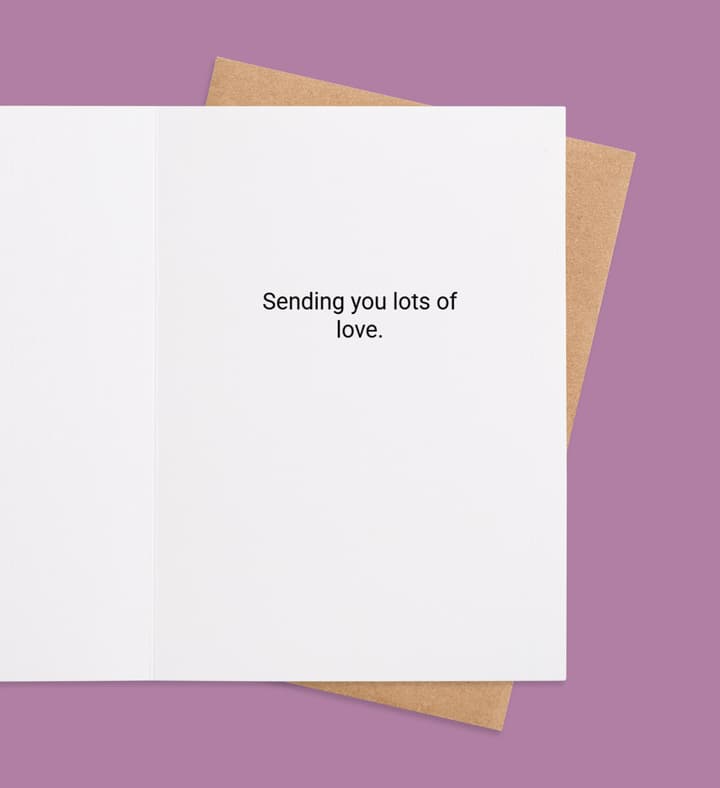 Plaid Heartstrings for Dad  inside view