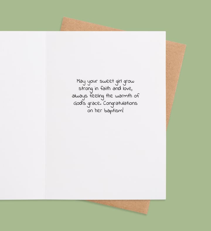 Graceful Blooms of Baptism  inside view