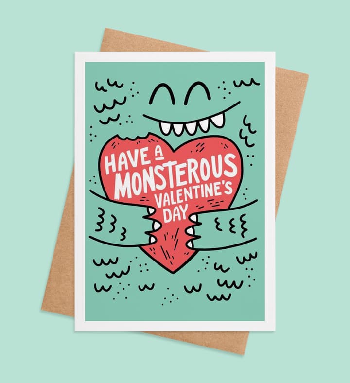 Monster Hug Valentine  Image