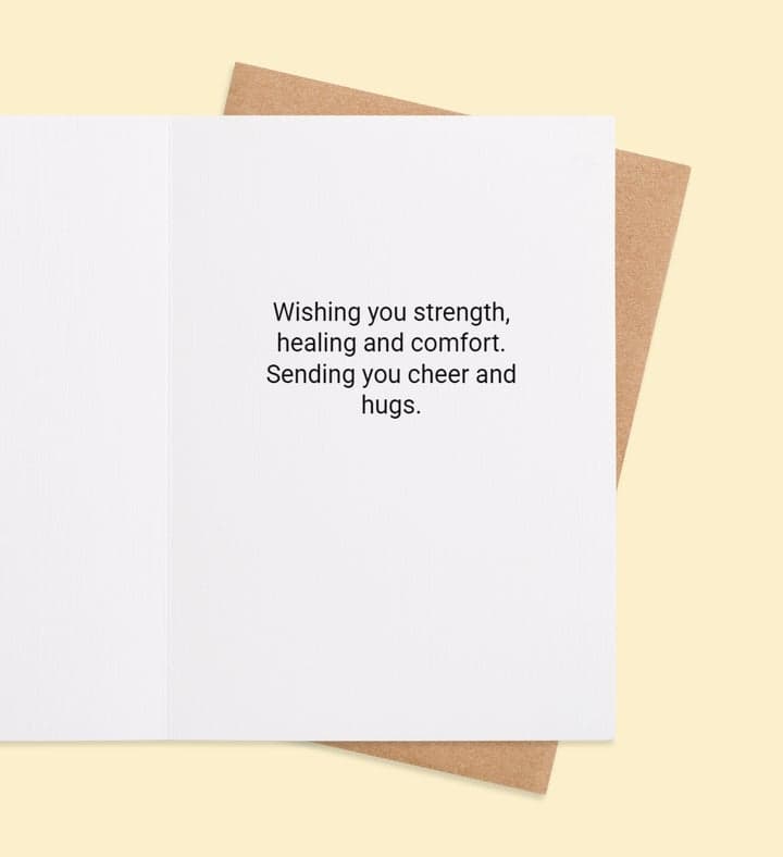 Floral Hugs Of Hope inside view