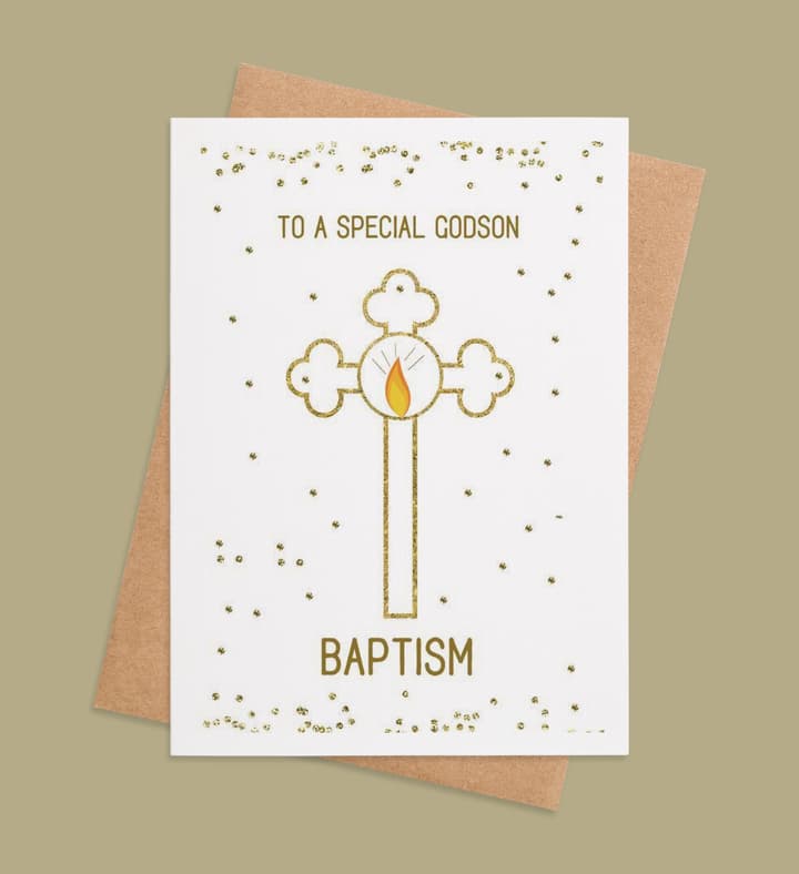 Golden Cross Baptism Blessings  Image