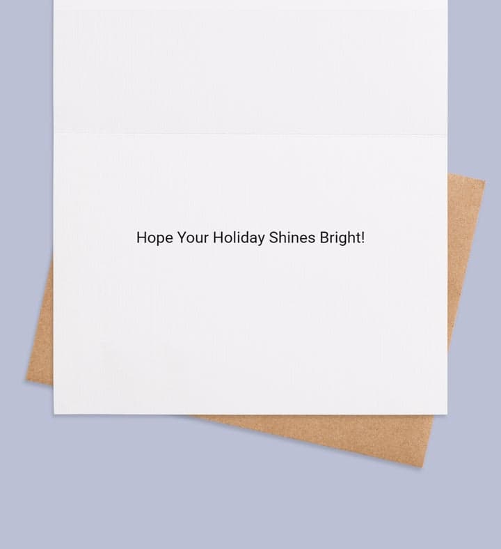 Ho Ho Holiday Cheer inside view