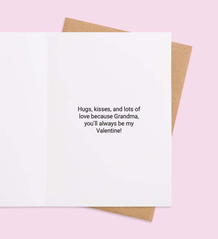 Grandma's Heart Hug inside view