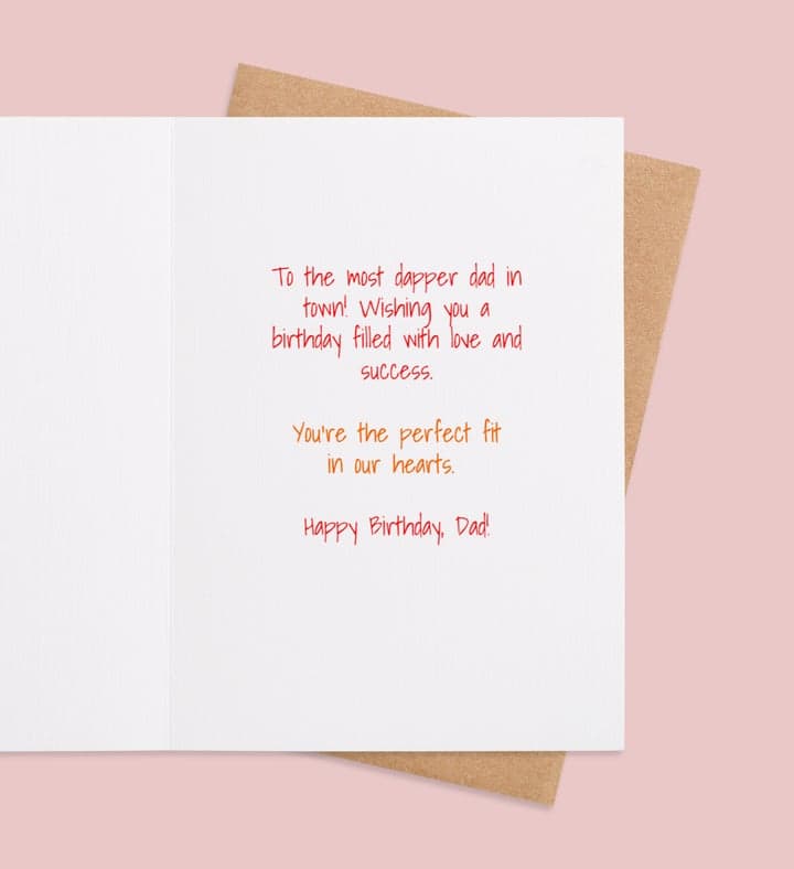 Dapper Dad inside view