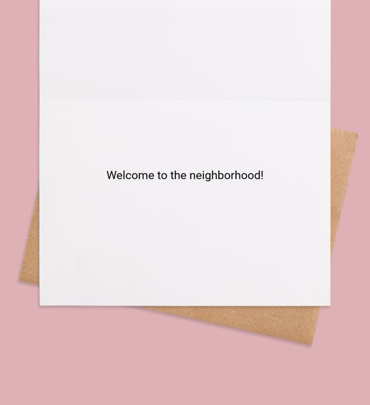 Trailer Chic Greetings inside view