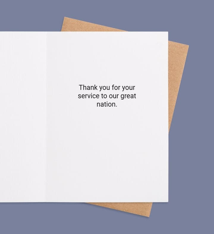 Heartfelt Patriotism inside view