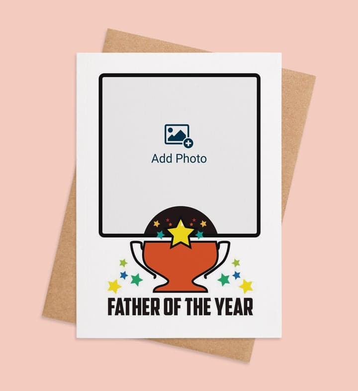 Star-Studded Dad's Day Photo front view